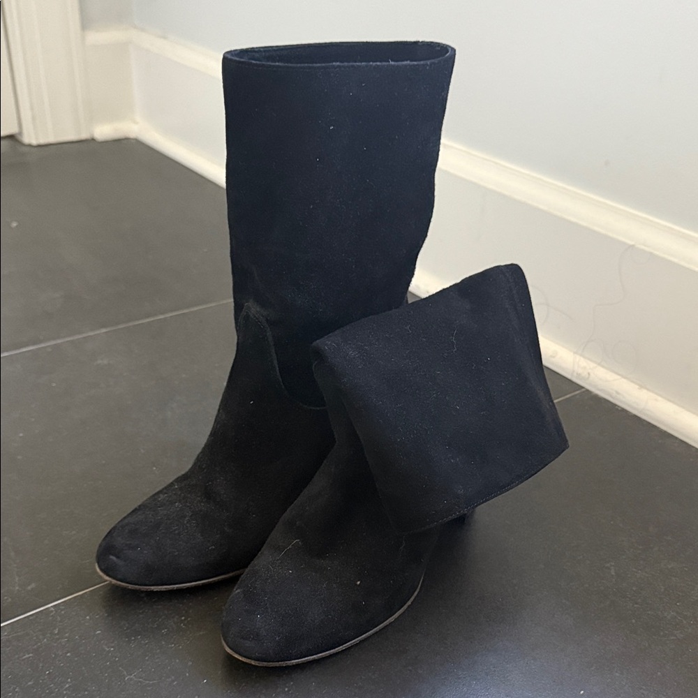 Free People Black Heeled Boots